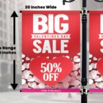 30" Wide Pole Banners
